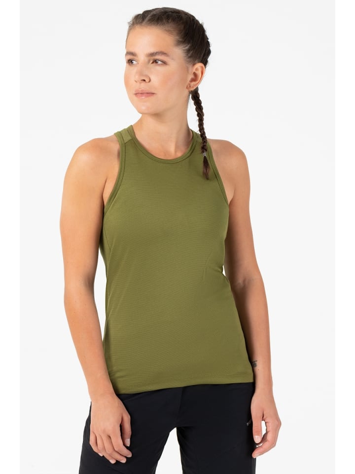 super.natural Merino Fahrrad Tanktop W GRAVA TANK in oliv günstig kaufen