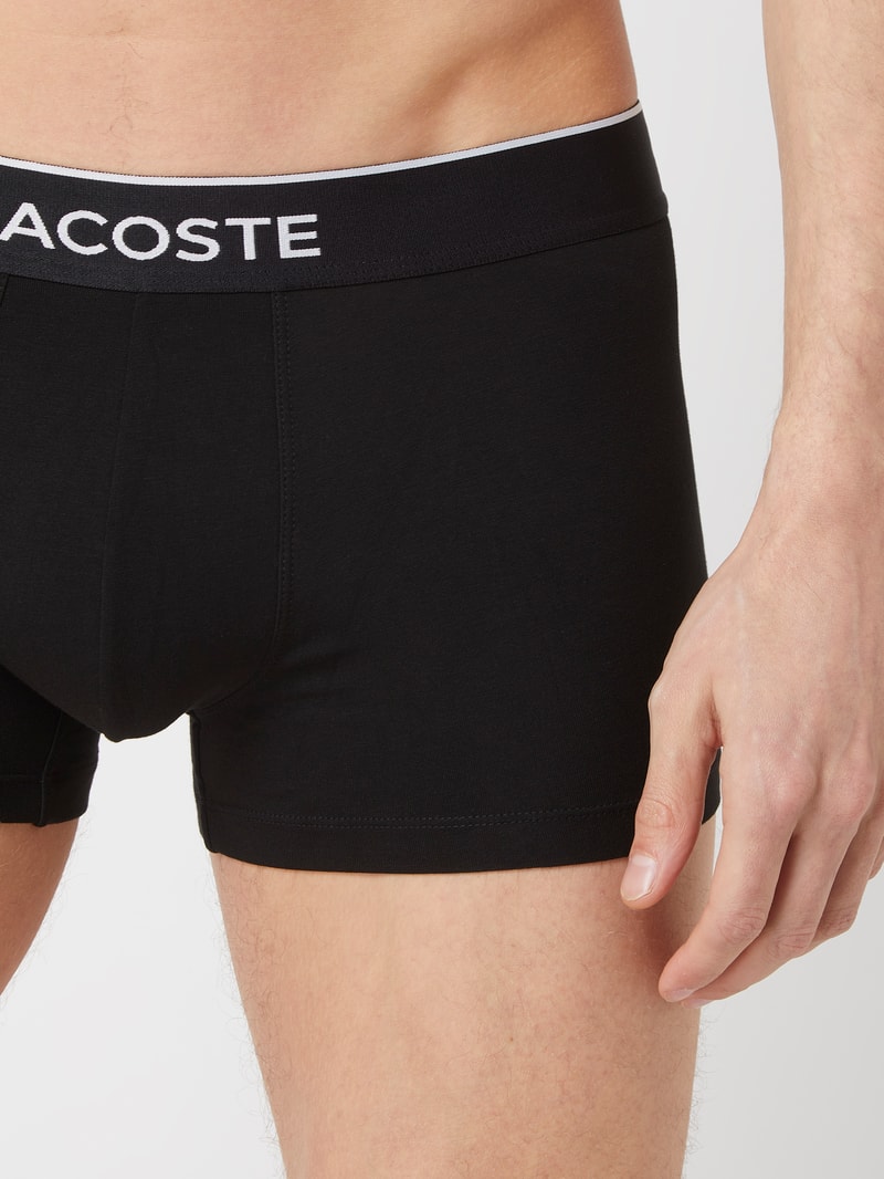 Trunks mit elastischem Bund im 3er-Pack in schwarz
