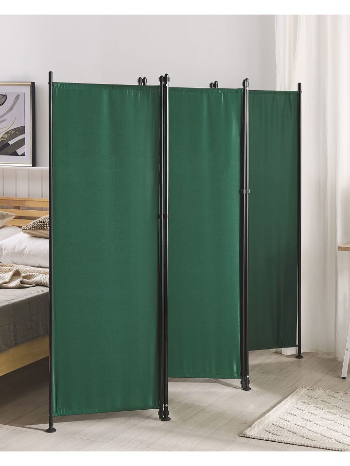 Beliani Paravent NARNI in Grün - (W) 267 x (H) 170 x (L) 2 cm günstig kaufen onesize