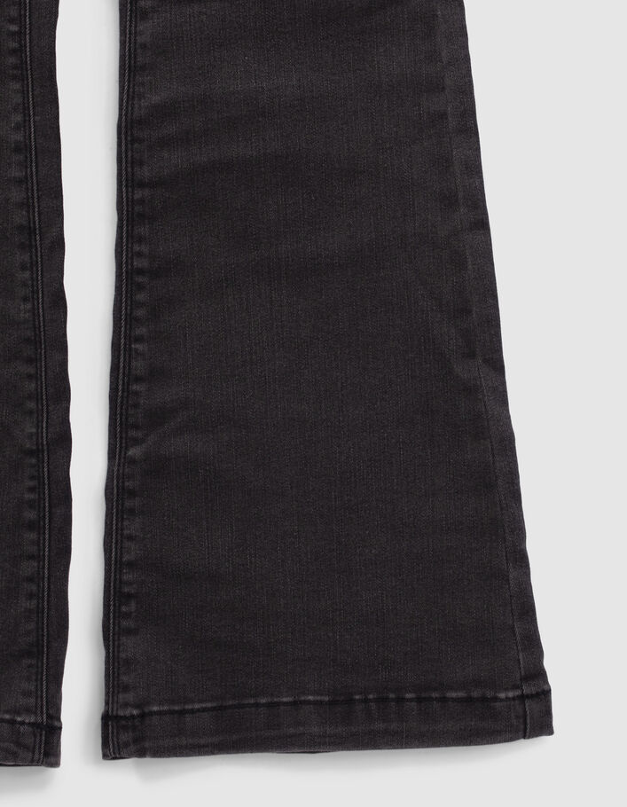 Jean BOOTCUT gris poche dos brodée fille