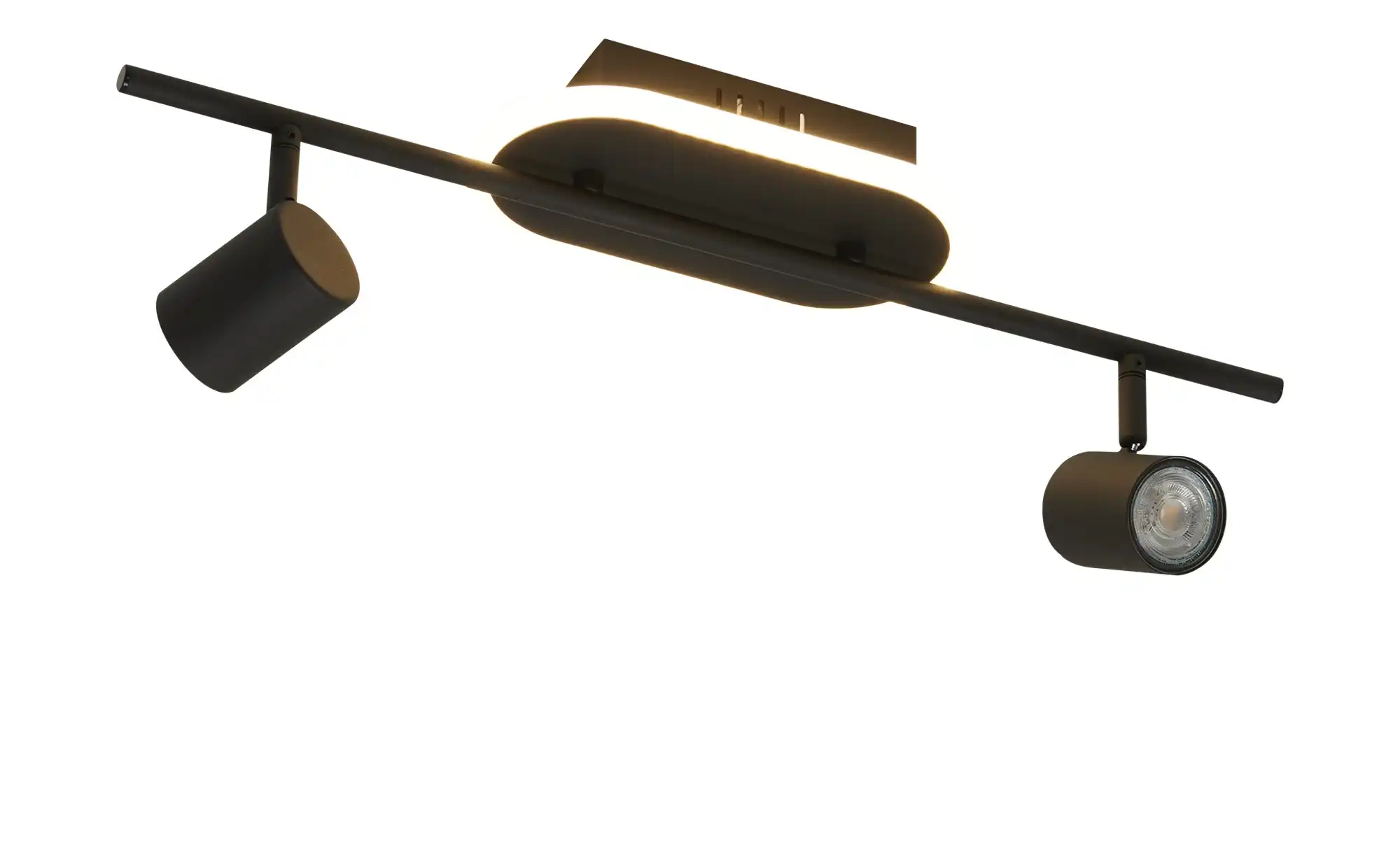 KHG LED-Deckenspot, 2 1-flammig, sandschwarz