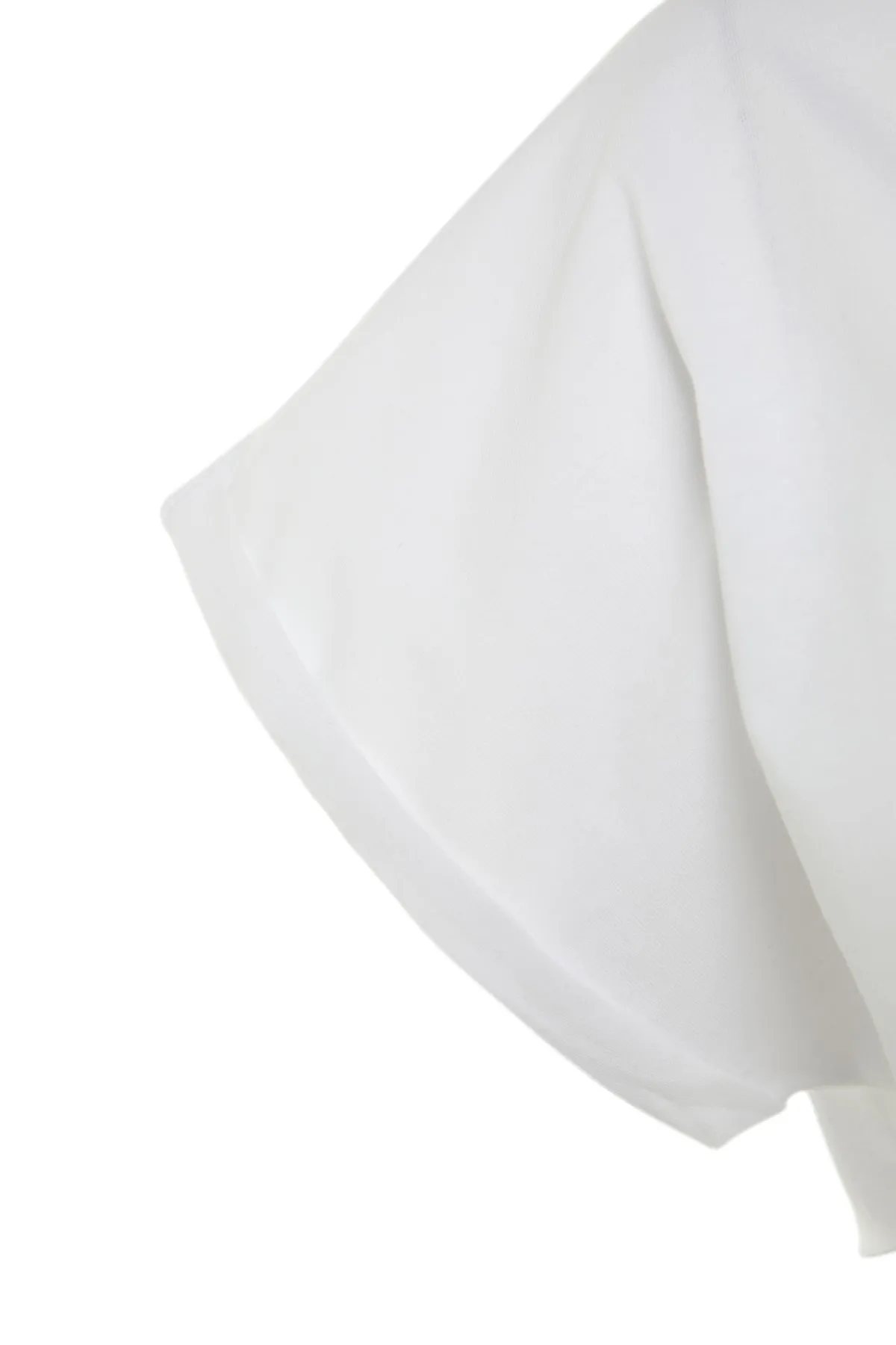 Trendyol Collection  Weißes Super-Crop-Strick-T-Shirt aus 100 % Baumwolle mit Rundhalsausschnitt TWOSS21TS0091