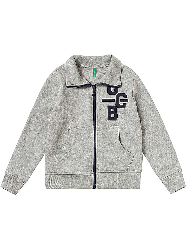 Benetton Sweatjacke in Grau günstig kaufen 128