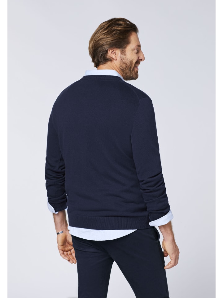 Polo Sylt Strickpullover in Blau günstig kaufen