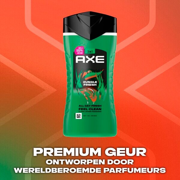 Axe Jungle Fresh Extra Fresh 3-in-1 suihkugeeli 250ml
