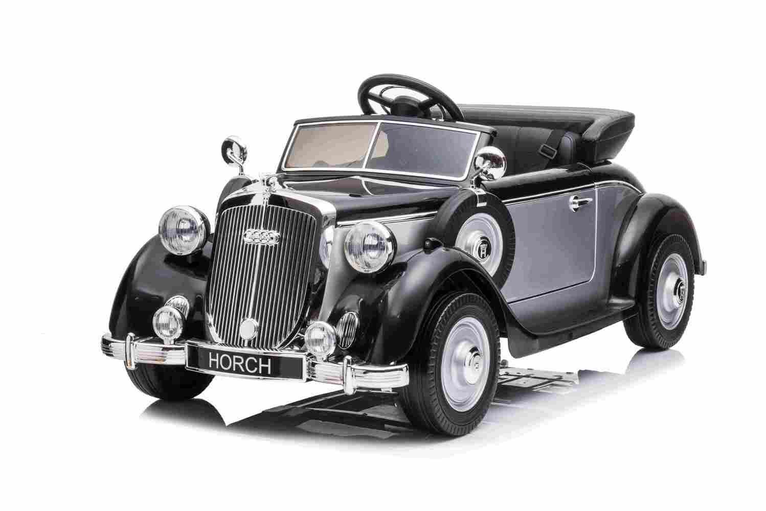 BoGi electric children's car Audi Horch children's vehicle 930V 2x120W vintage EVA 1xchild 1xadult