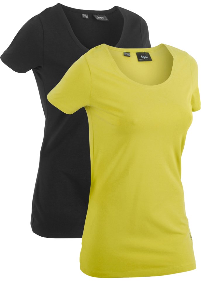 Sport-Longshirt mit Baumwolle (2er Pack)