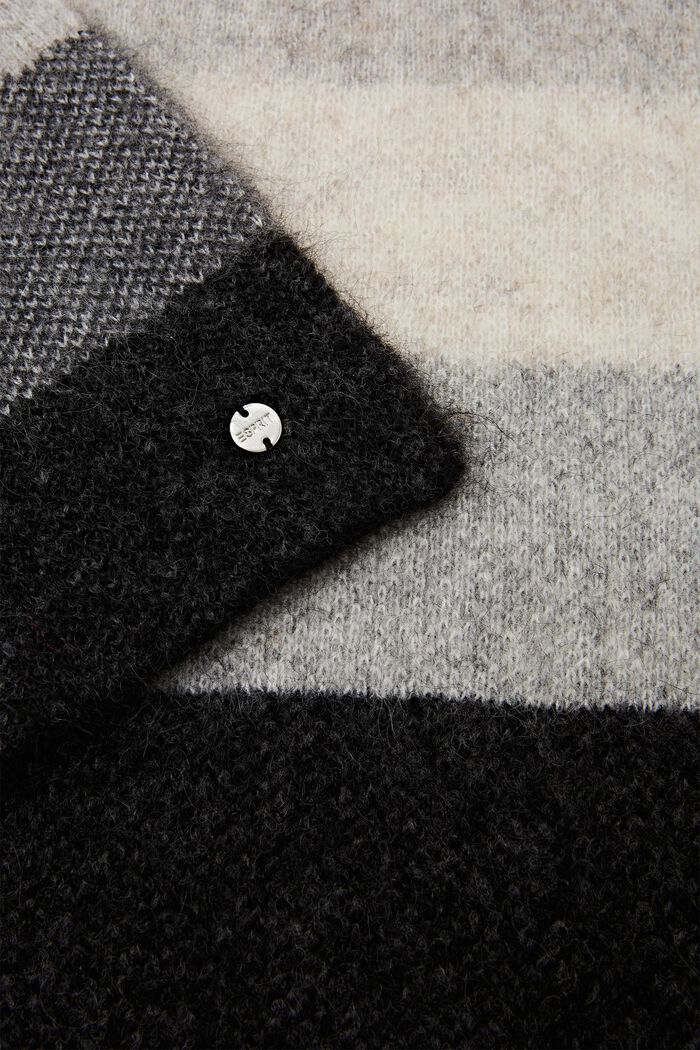 Jacquardschal aus Mohair und Wolle