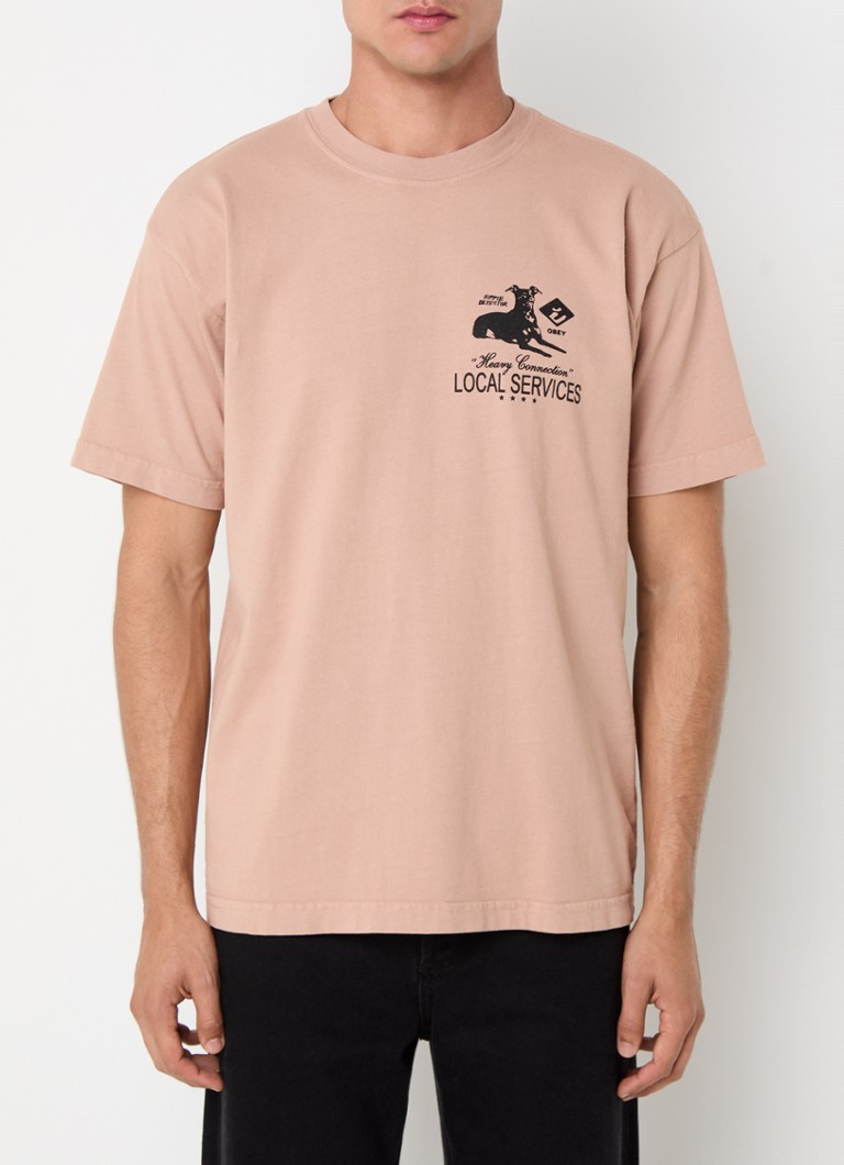 Obey Heavy Connection T-shirt with front and back print