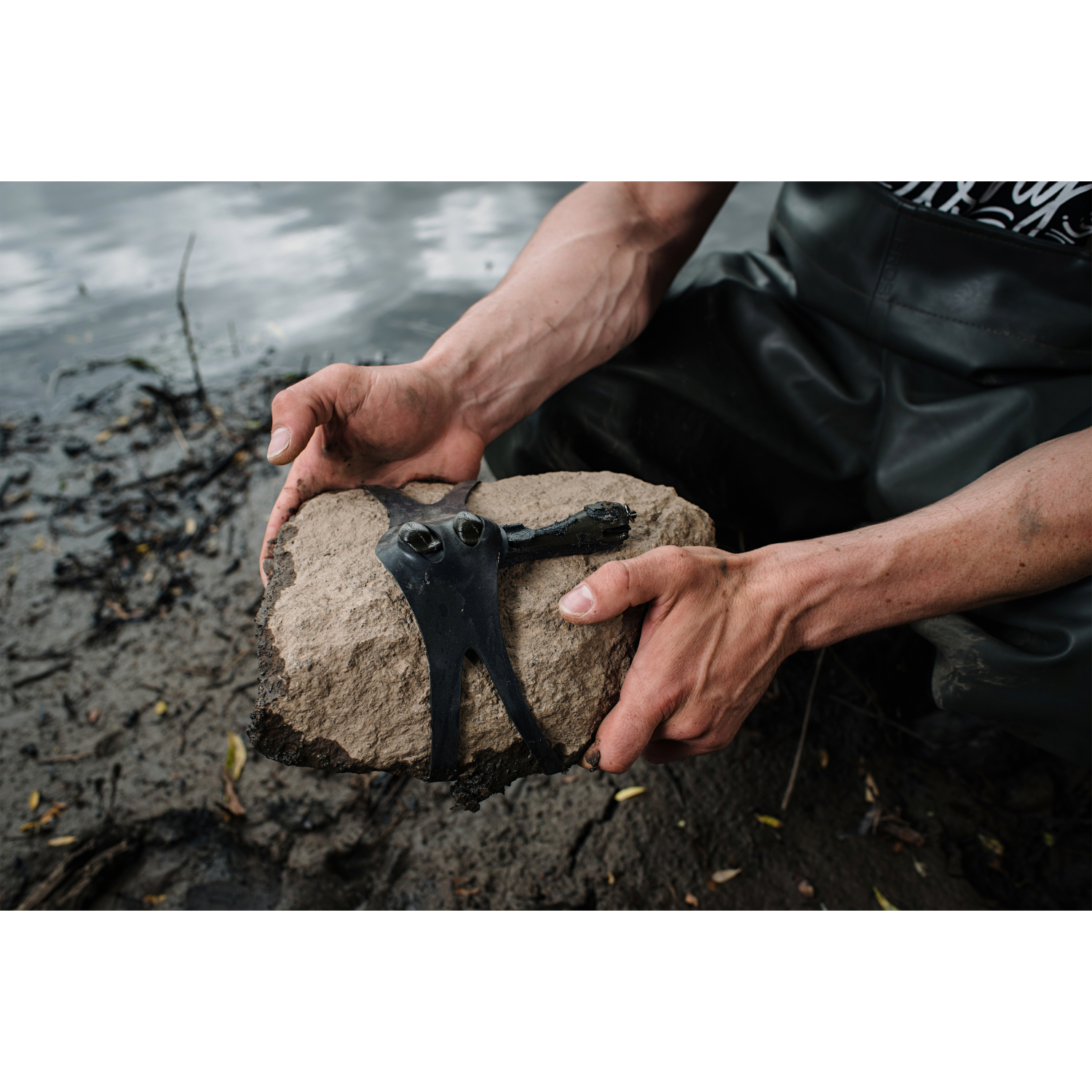 FISHSTONE Welsmontage 3XweLs Rubber (Einzelteil - sandy)