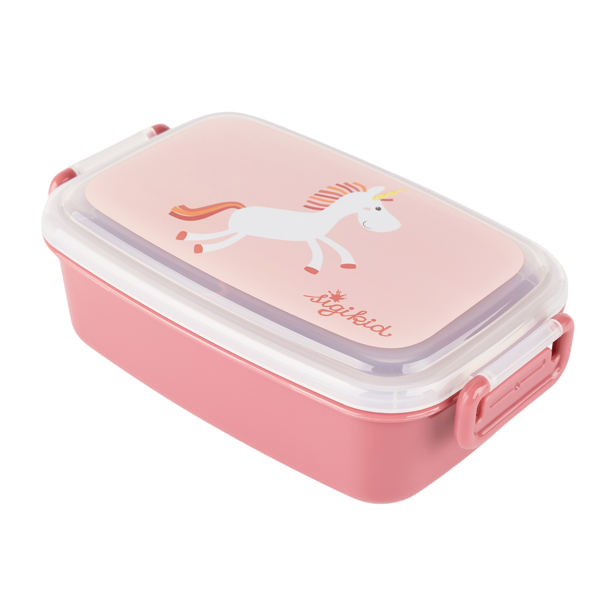 Kinder Set Edelstahl-Trinkflasche und Brotbox Einhorn