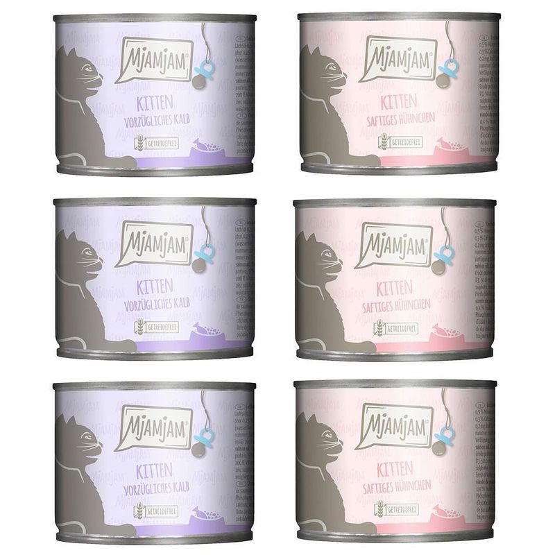 Probierpaket MjAMjAM Kitten 6 x 200 g zu TOP-Preisen | bitiba %