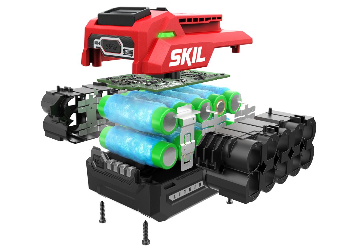 Baterie SKIL BR1E3144AA 20V 4.0Ah Keep Cool cu USB-C pe două fețe PWRCORE 20