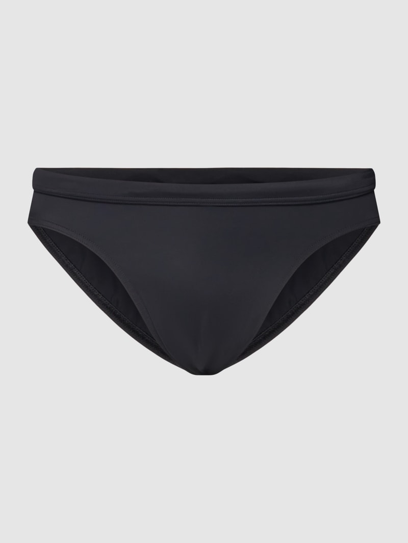 Badehose mit elastischem Bund in schwarz