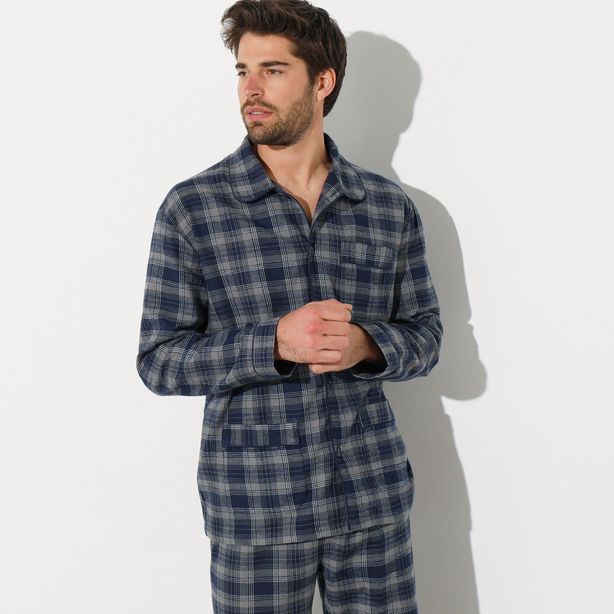 Pyjama carreaux en pilou