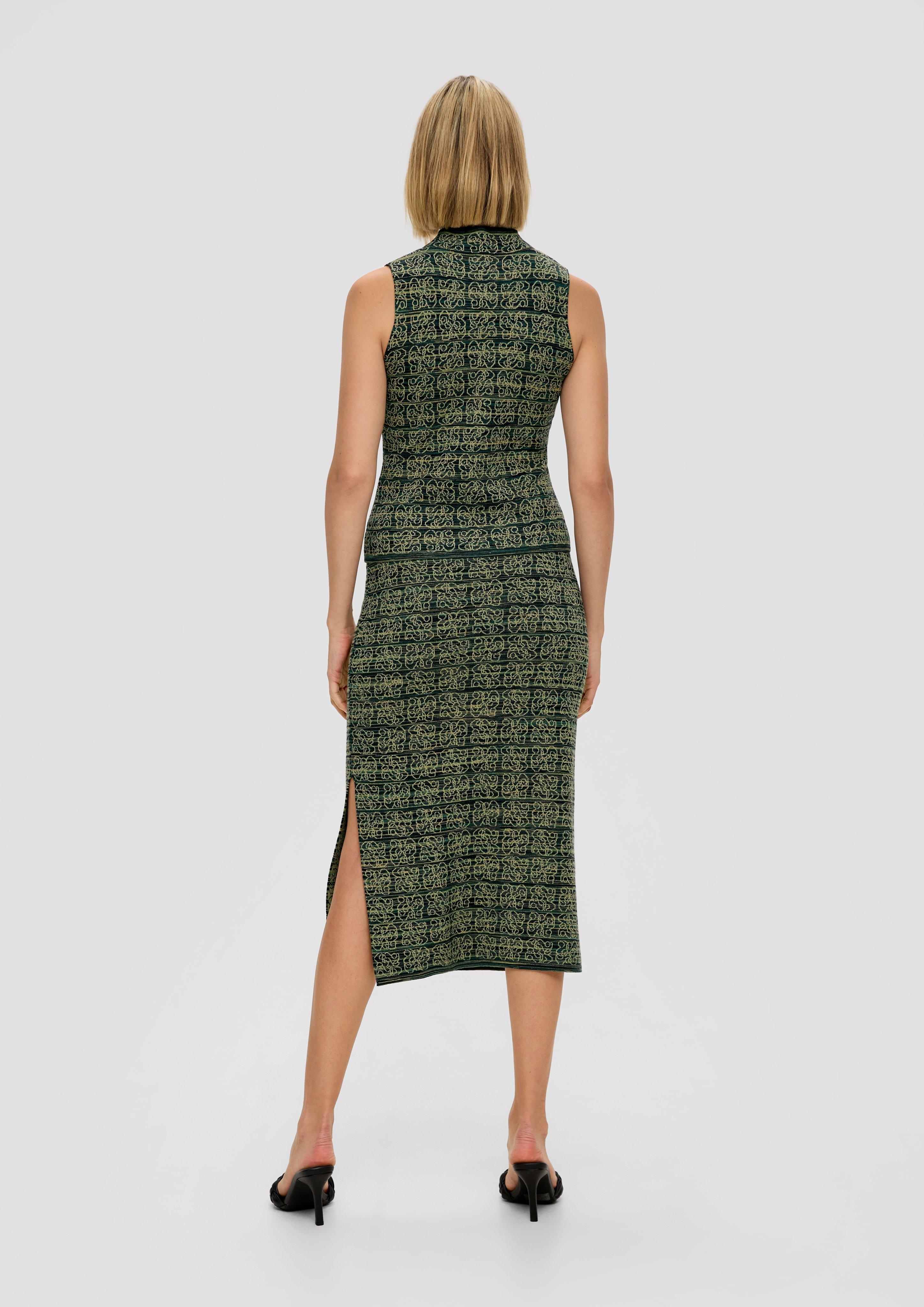 Ärmelloses Stricktop aus Jacquard  2134521-72X1