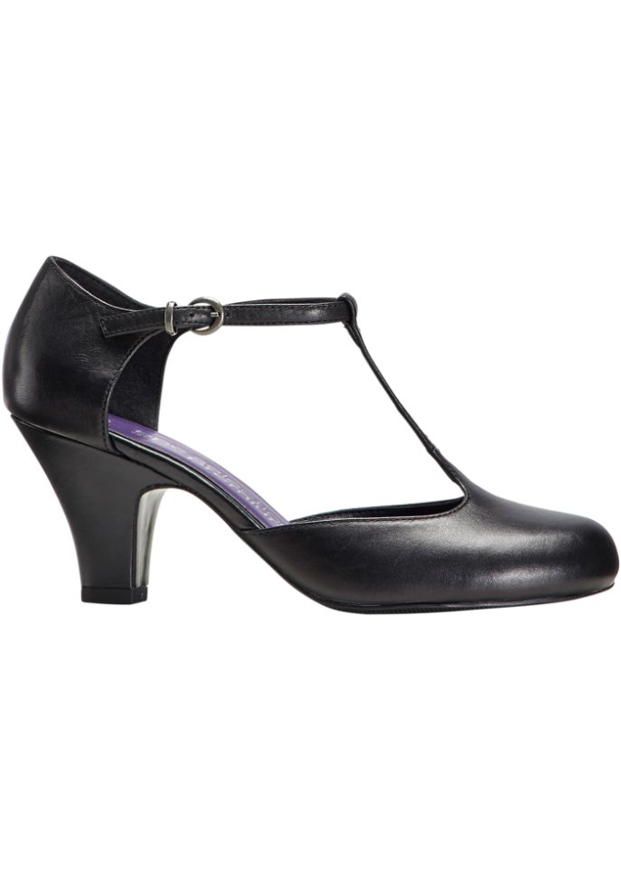 Spangenpumps aus Leder