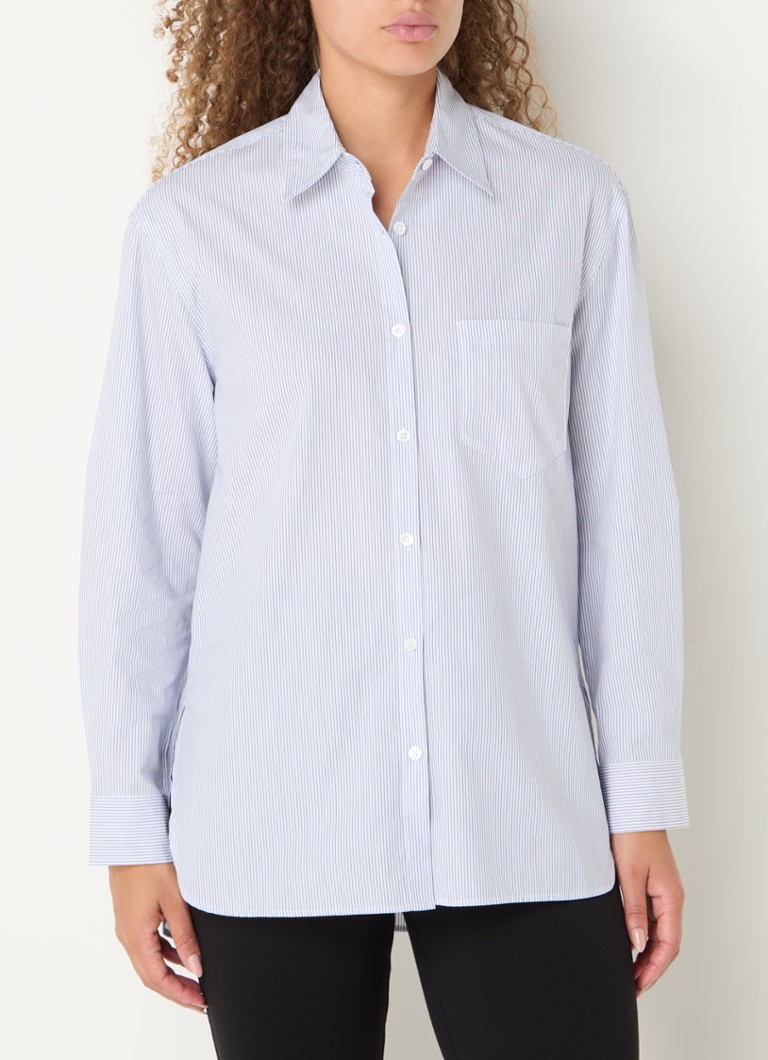 Gerard Darel  Blouse met borstzak en streepprint