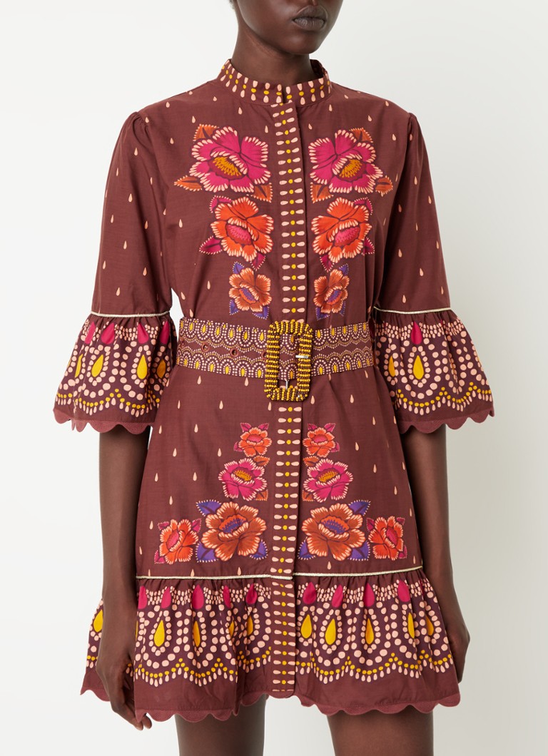 Robe-blouse Farm Rio Mini à imprimé floral et ceinture