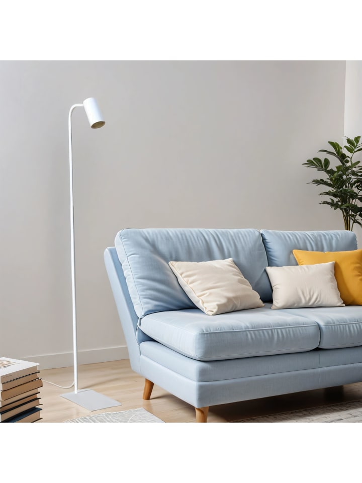 Licht-Erlebnisse Stehlampe in Weiß Gold günstig kaufen onesize