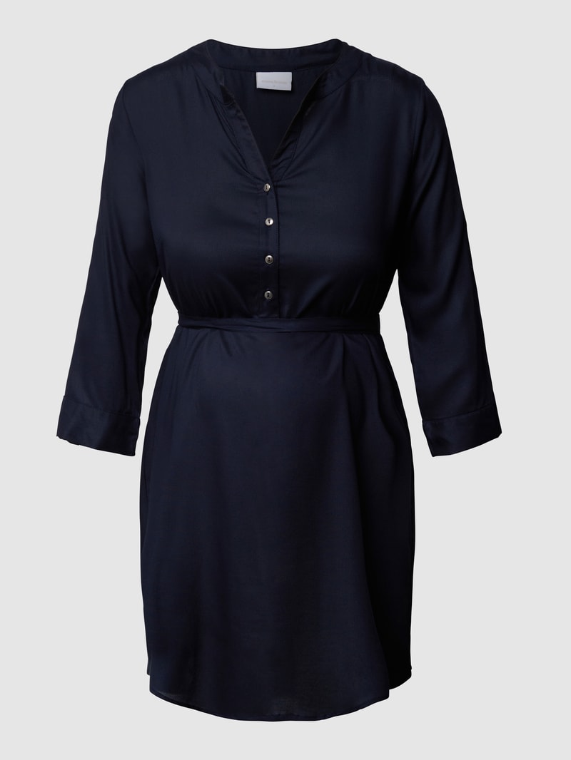 Umstands-Bluse aus Viskose in marineblau