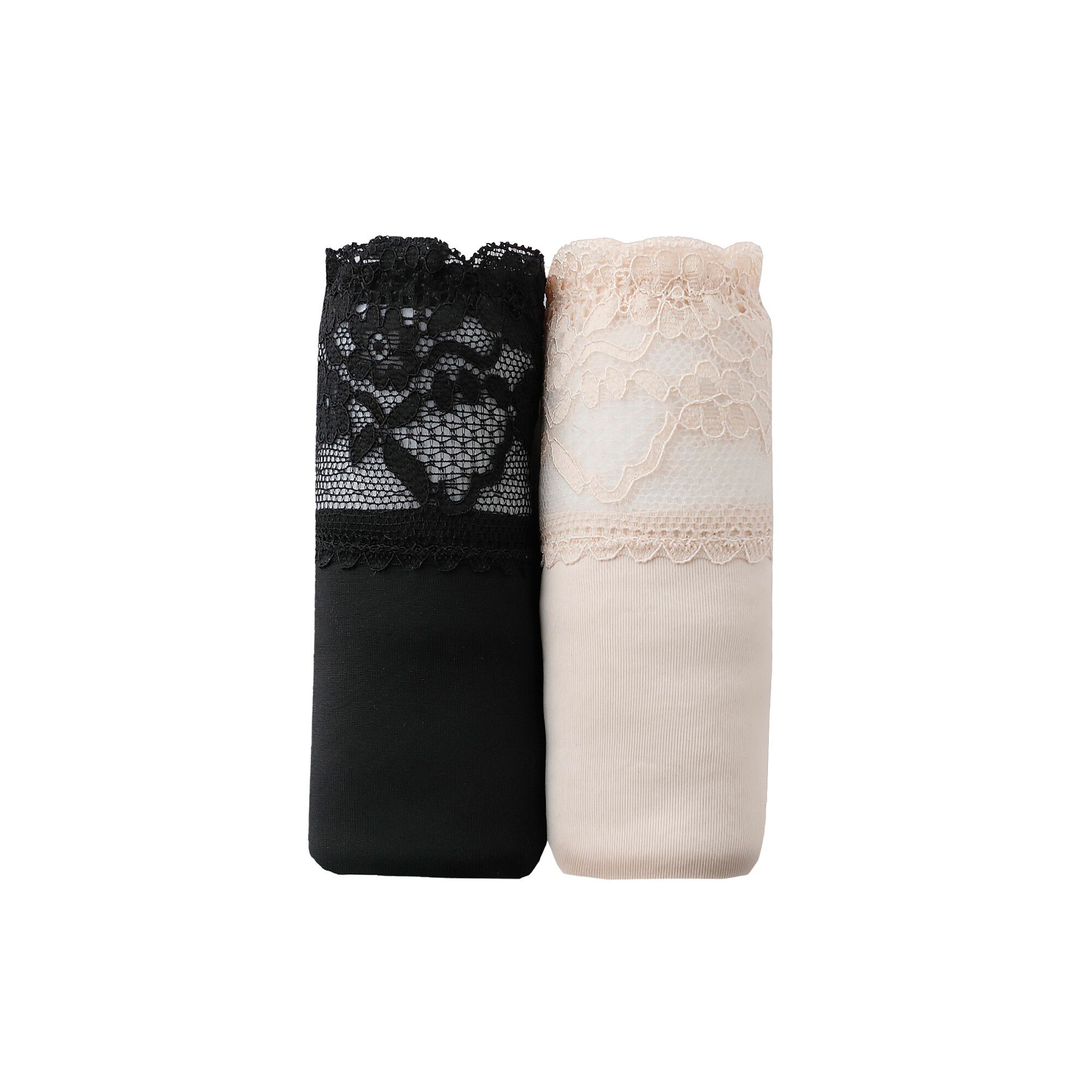 Culotte maxi microfibre et ceinture dentelle