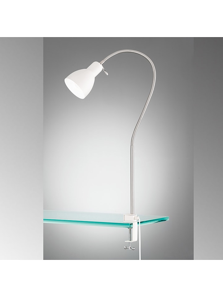 FISCHER & HONSEL Klemmleuchte in Silber/ Weiß - (H)50 cm günstig kaufen onesize