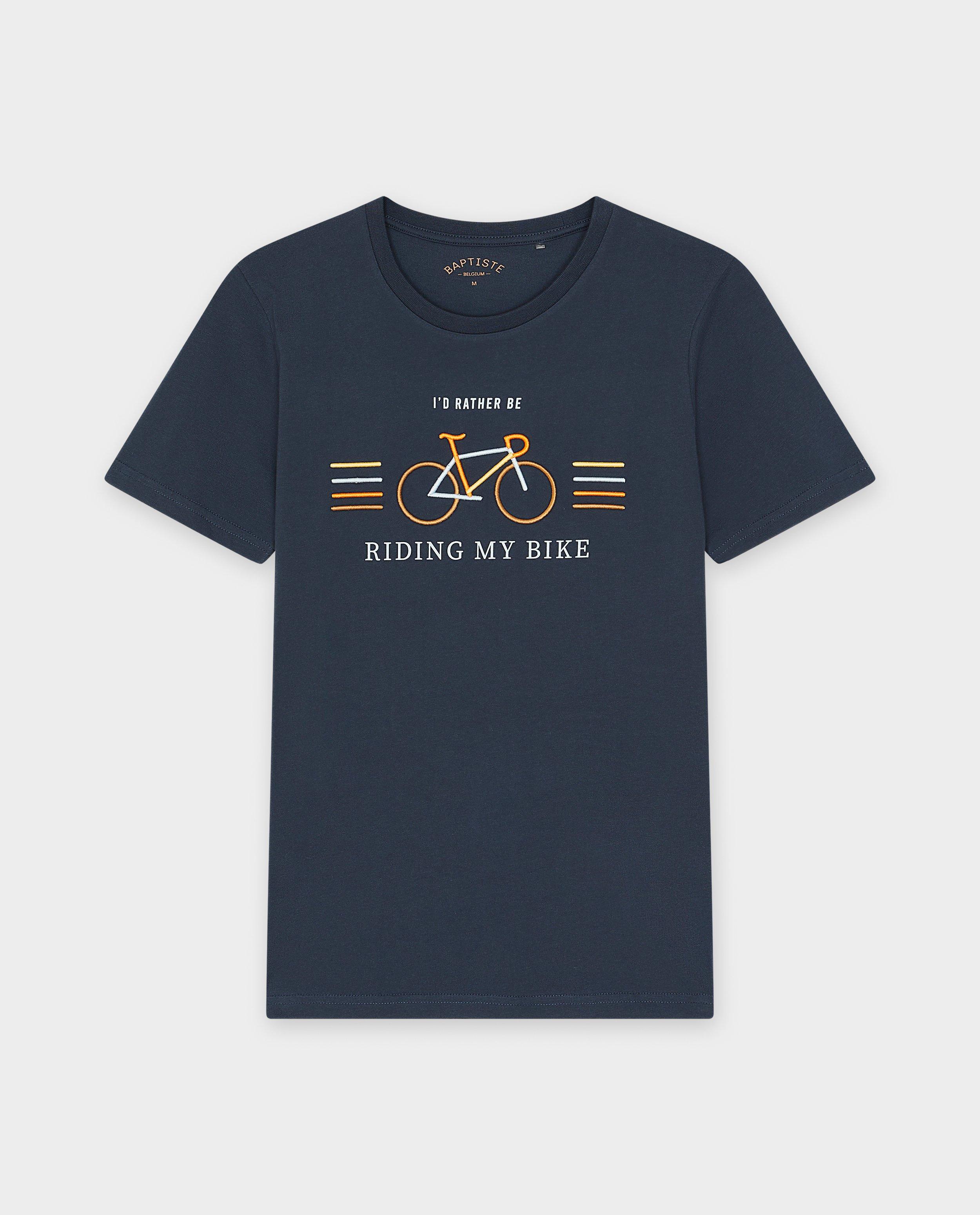 Tricou Baptiste Blue din bumbac organic, albastru închis pentru adulți