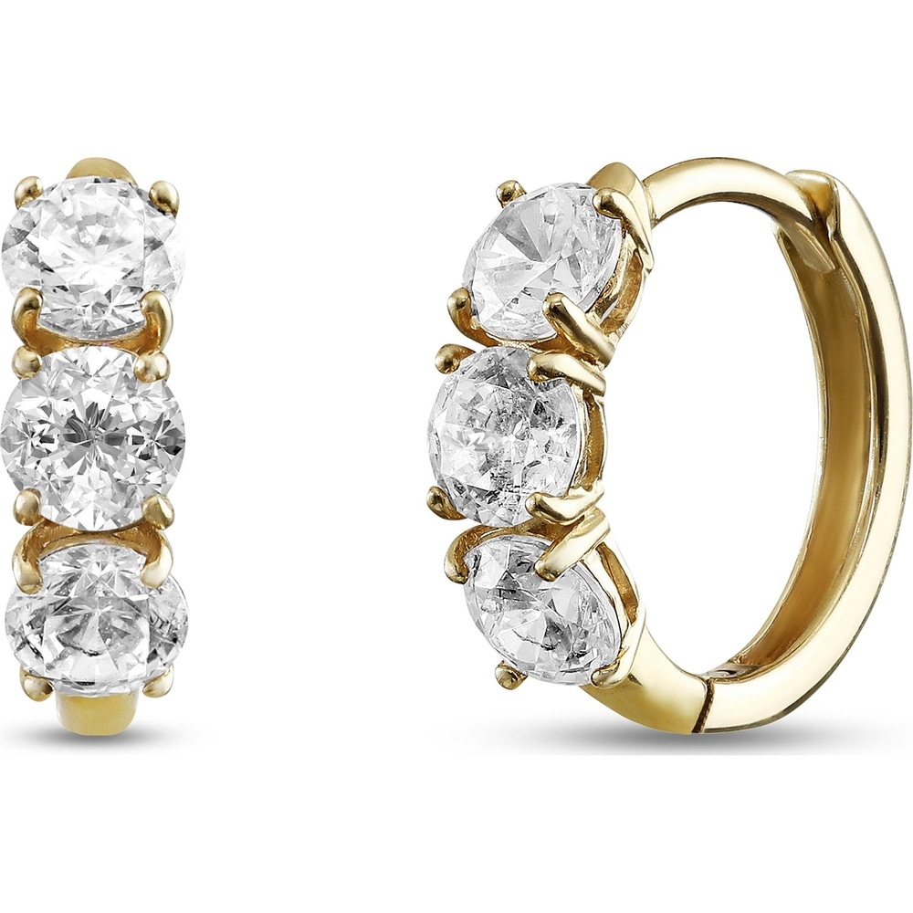 FAVS Créoles 375 Or jaune Boucles d'oreilles