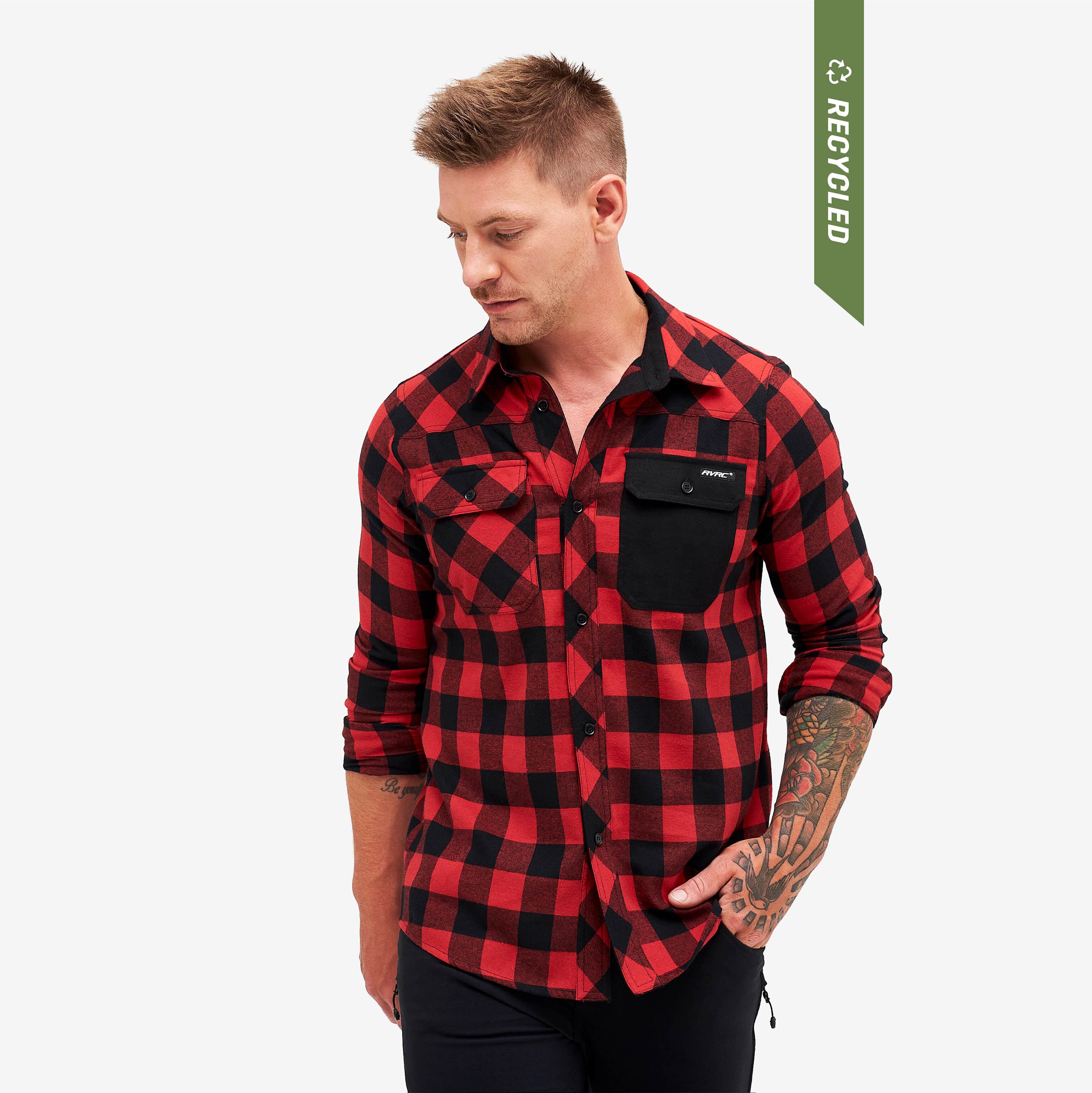Campfire Shirt Homme Black/Dark Red