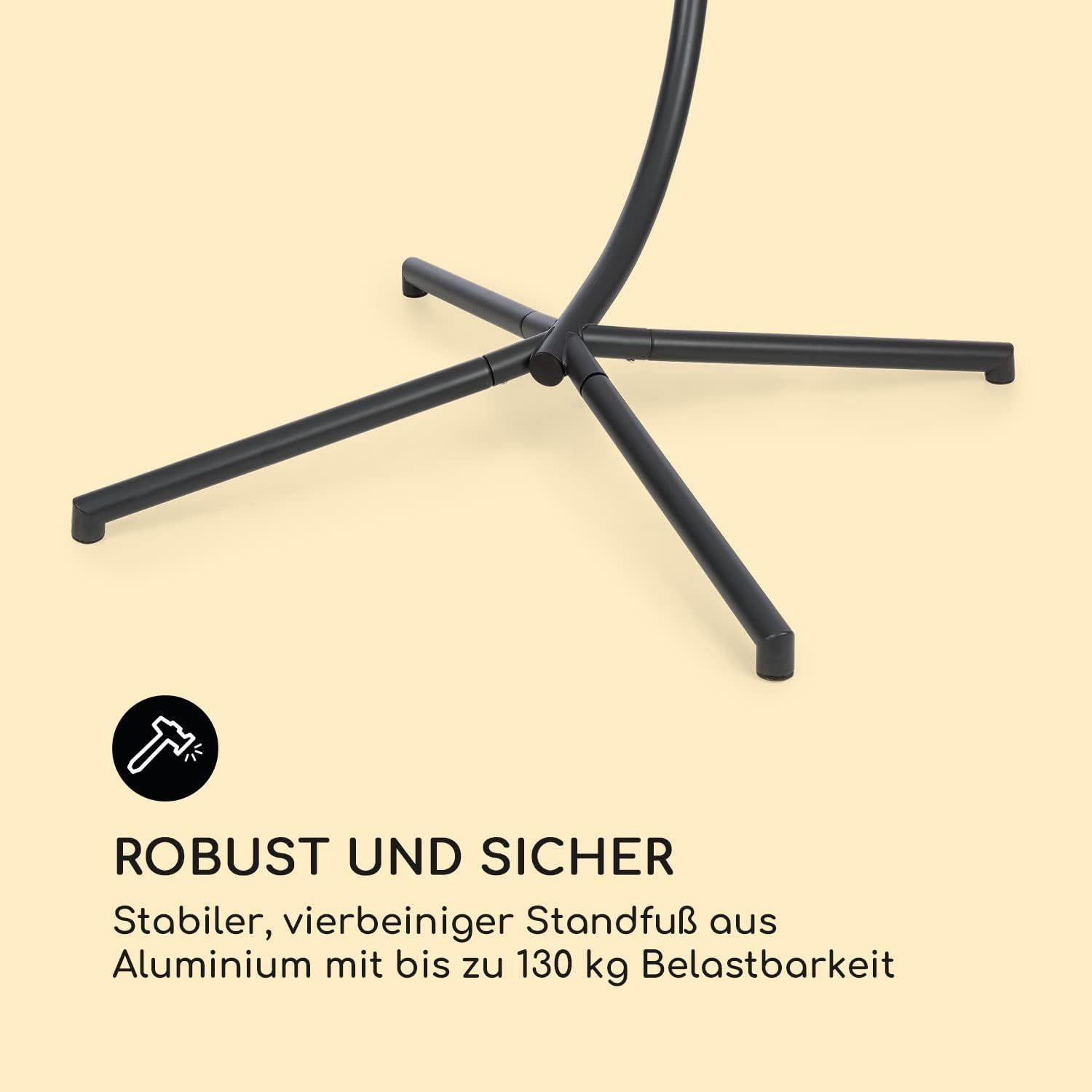 DOTMALL Gartenstuhl ProGarden Relax-Hängesessel mit Gestell dunkelgrün