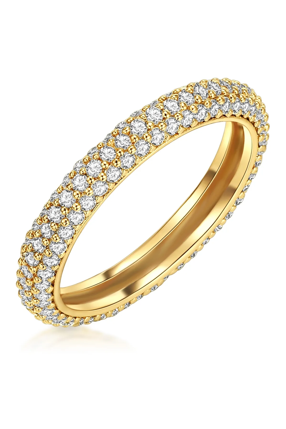 Lulu & Jane  Ring - Goldfarben - Zirkon