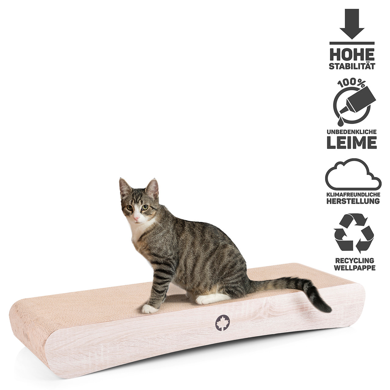 Canadian Cat Company Kratzbretter & Kratzpappen Canadian Cat Company Kratzbrett Jumbo Wave naturfarben
