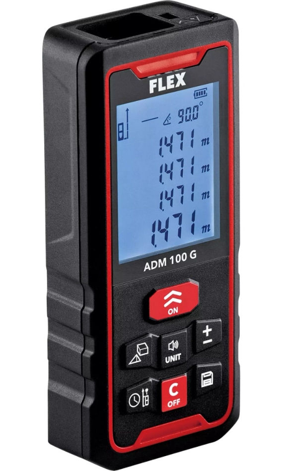 Flex-tools 518964 ADM 100 G Laser-Ampstandsmeter 100 Meter