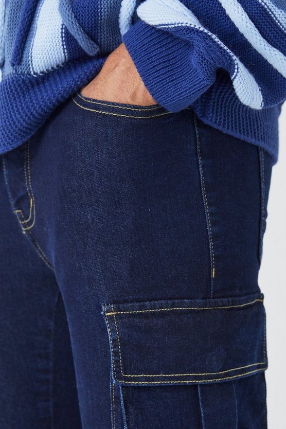 Skinny Stretch Cargo-Jeans
