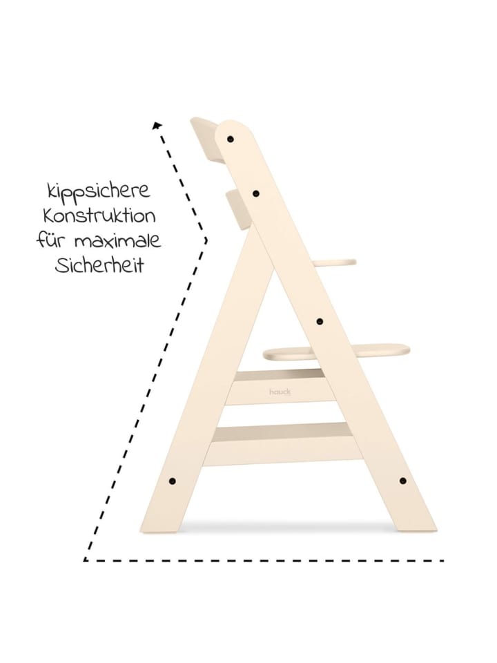 Hauck Hochstuhl Alpha Plus - Vanilla günstig kaufen onesize