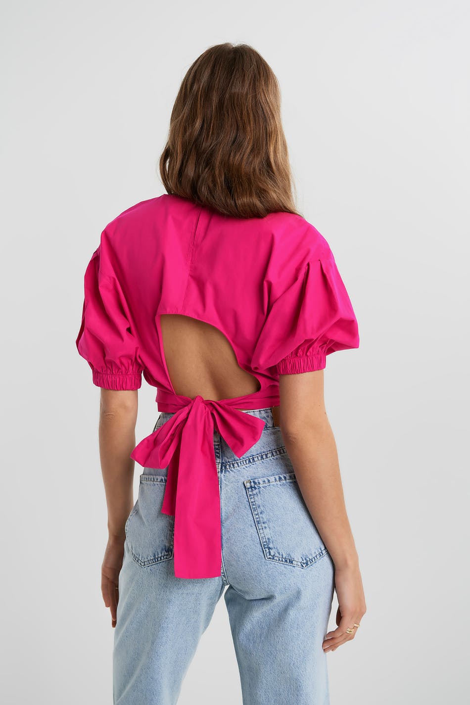 Julia open back blouse