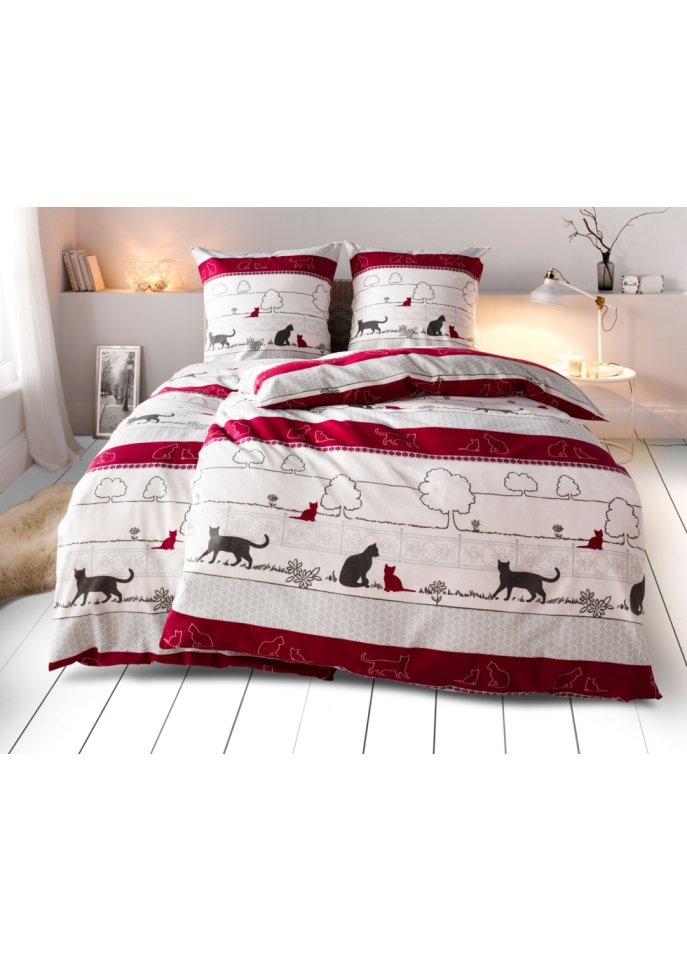 Bettwäsche mit Katzen