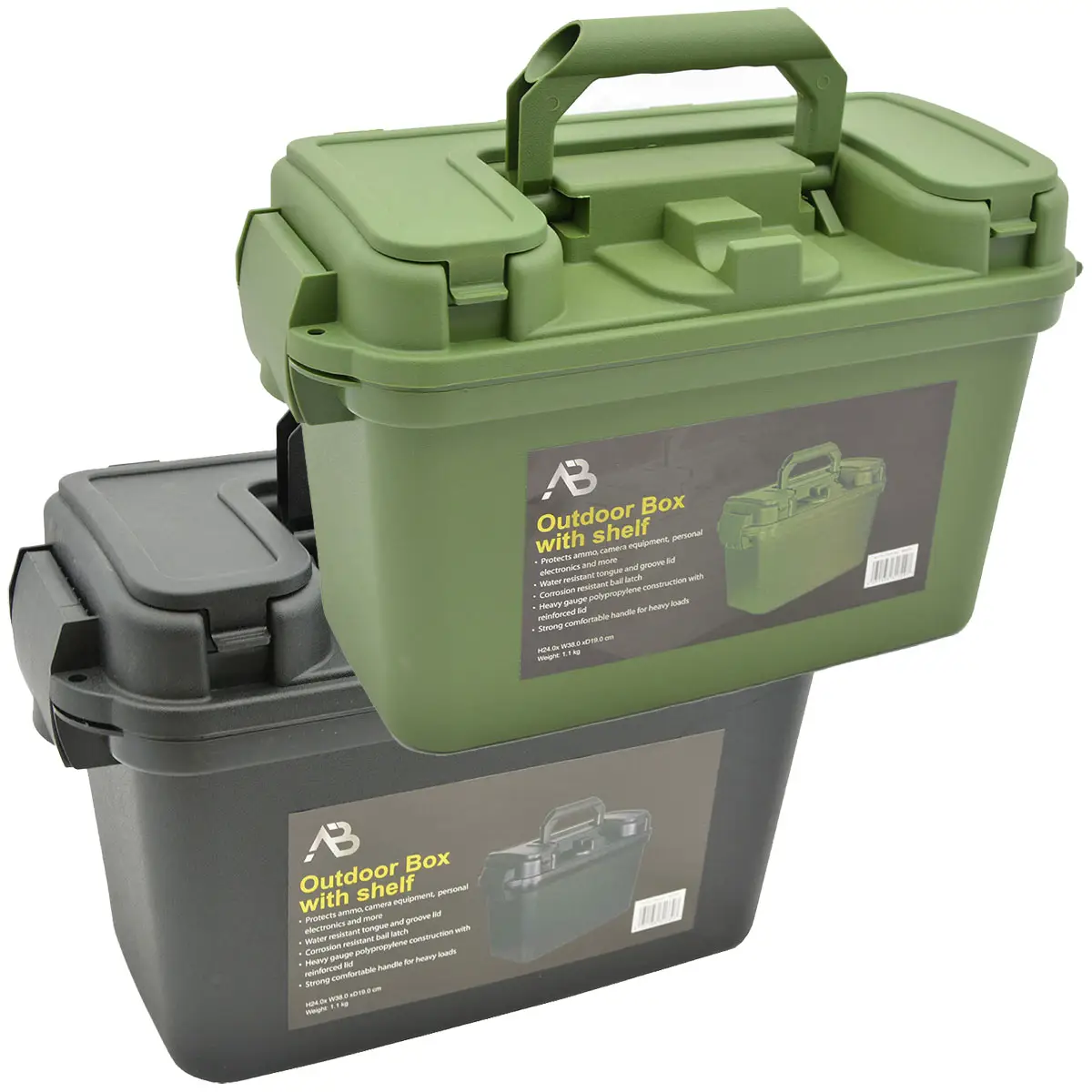Outdoorbox mit Klappdeckel versch. Farben