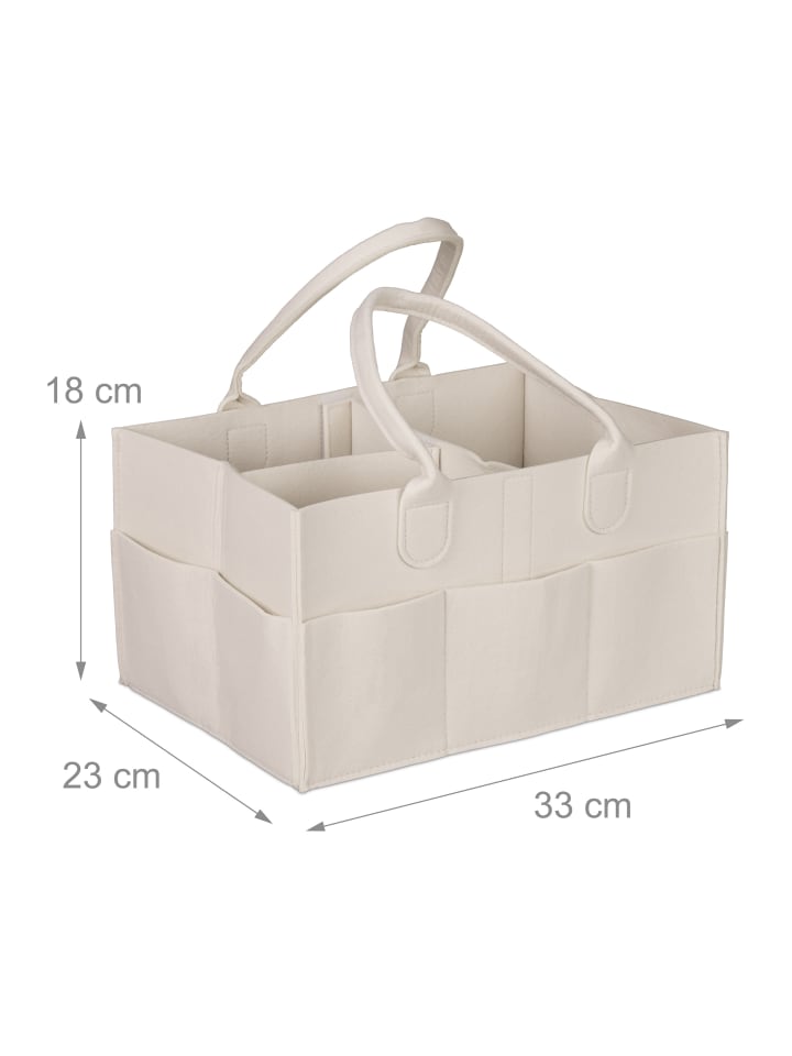 relaxdays Baby-Windel-Caddy in Beige günstig kaufen onesize