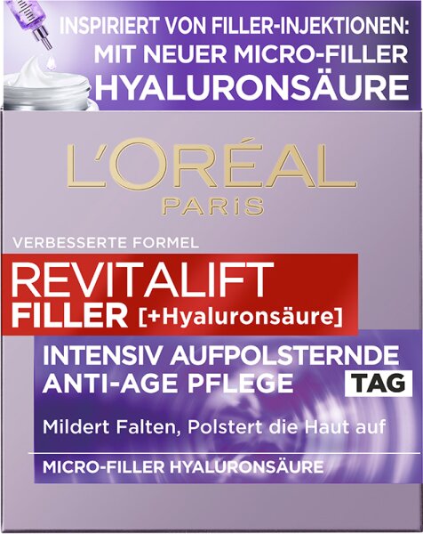 L'Oréal Paris Revitalift Filler [+Hyaluronsäure] Intensiv Aufpolsternde Anti-Age Tagescreme Gesichtscreme