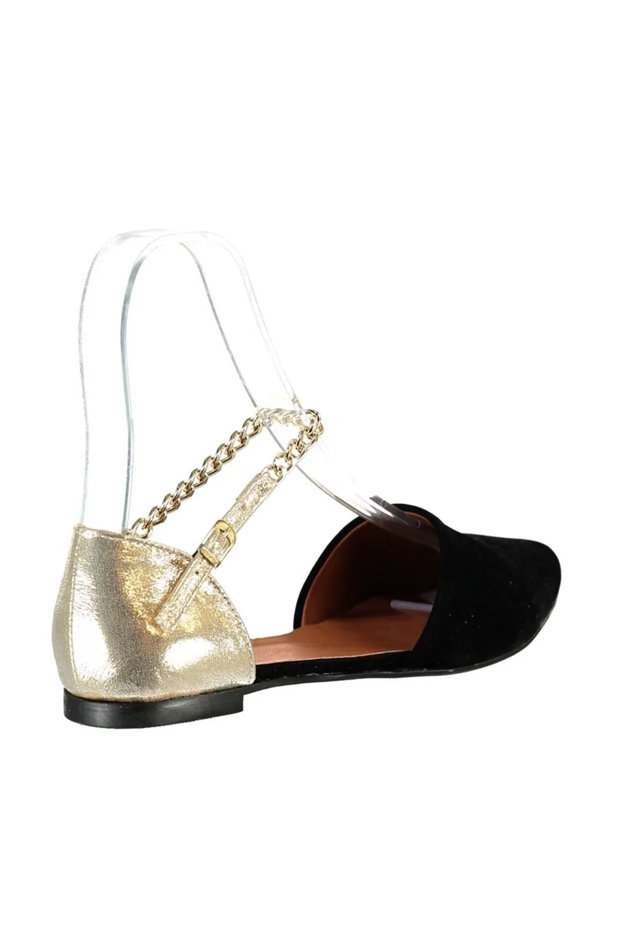 Fox Shoes  Ballerinas für Damen in Schwarzgold B726024402