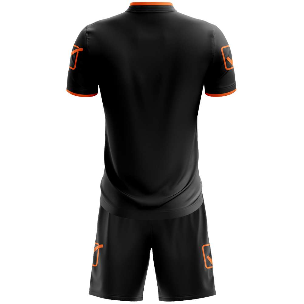 Givova Kit Campo Set Trikot + Shorts schwarz/neonorange