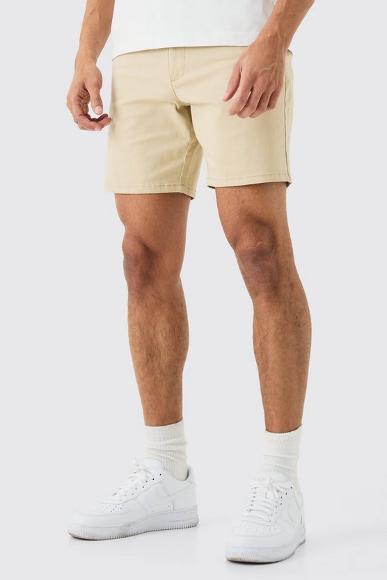Skinny Chino-Shorts