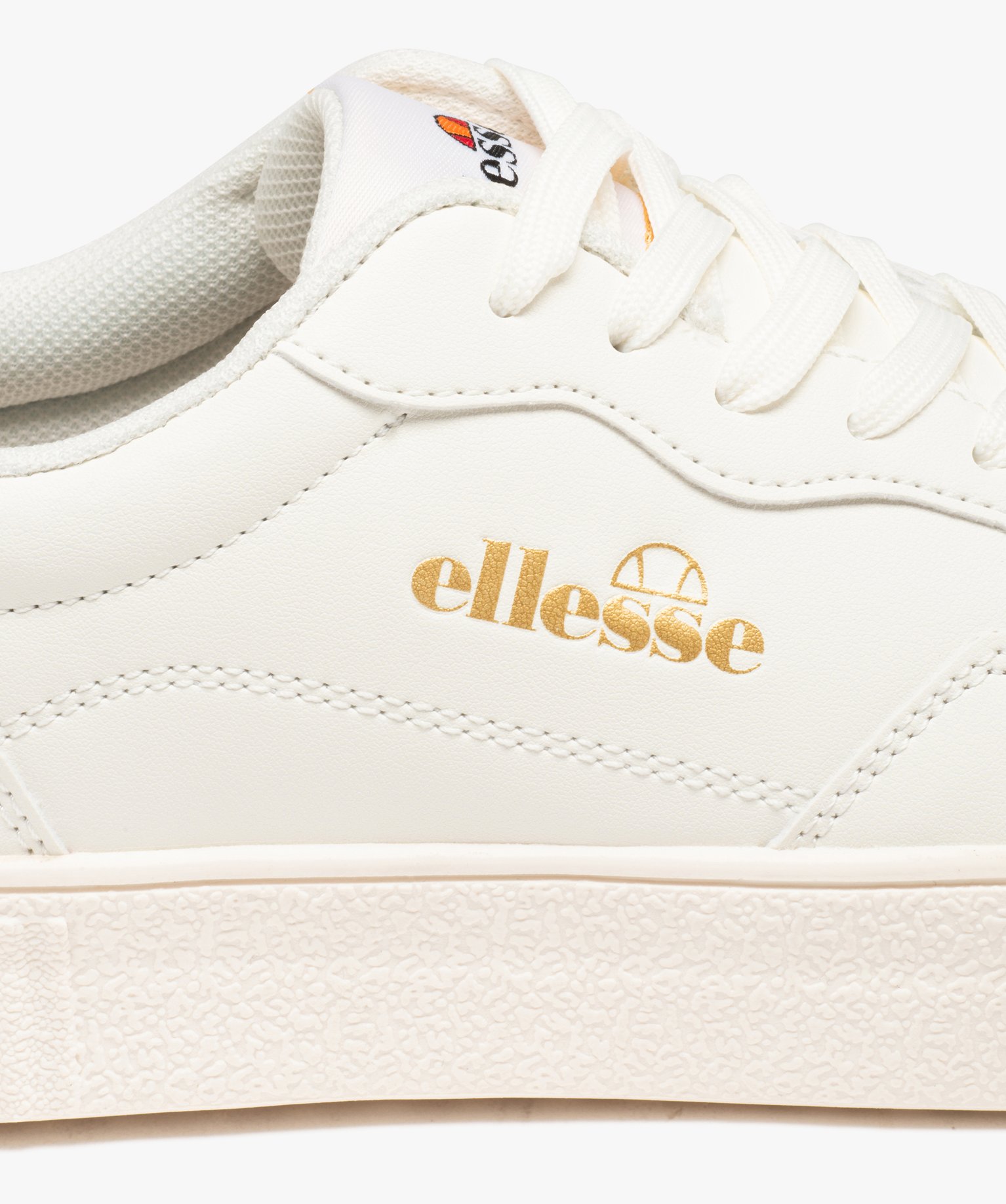 Baskets femme unies style rétro détail doré - Ellesse blanc | GEMO