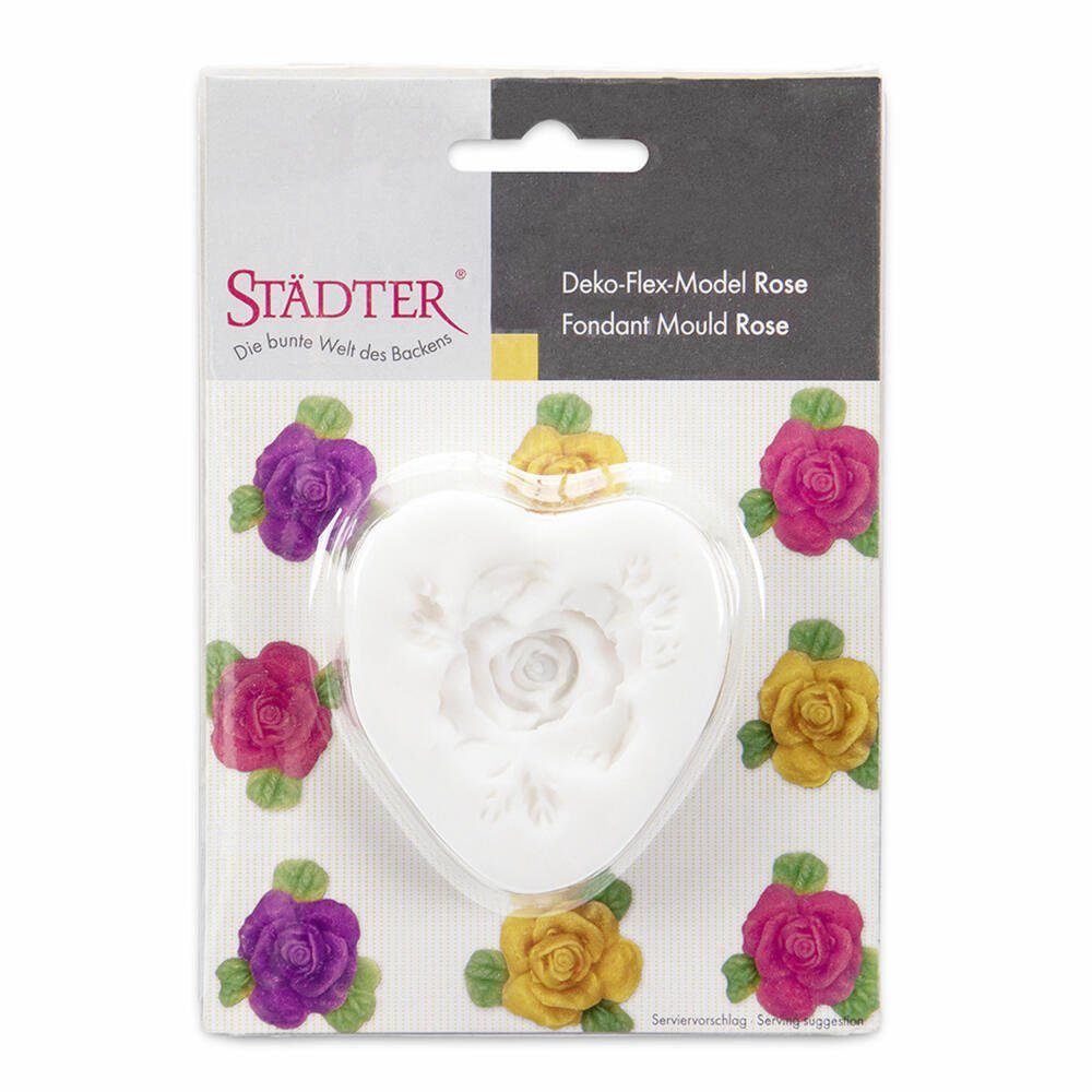 STÄDTER Silikonform Deko-Flex-Model Rose