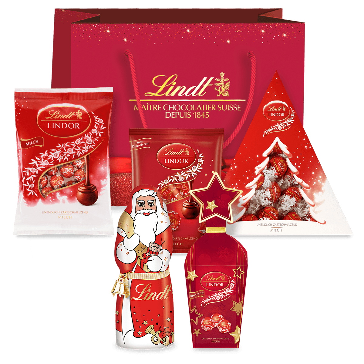 Lindt LINDOR Weihnachtsgeschenkset, 662g