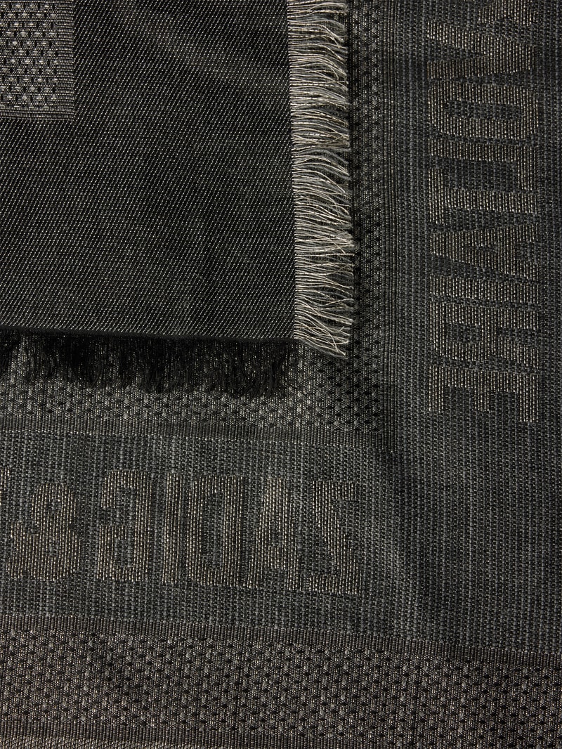Schal mit Allover-Muster in olivgrün