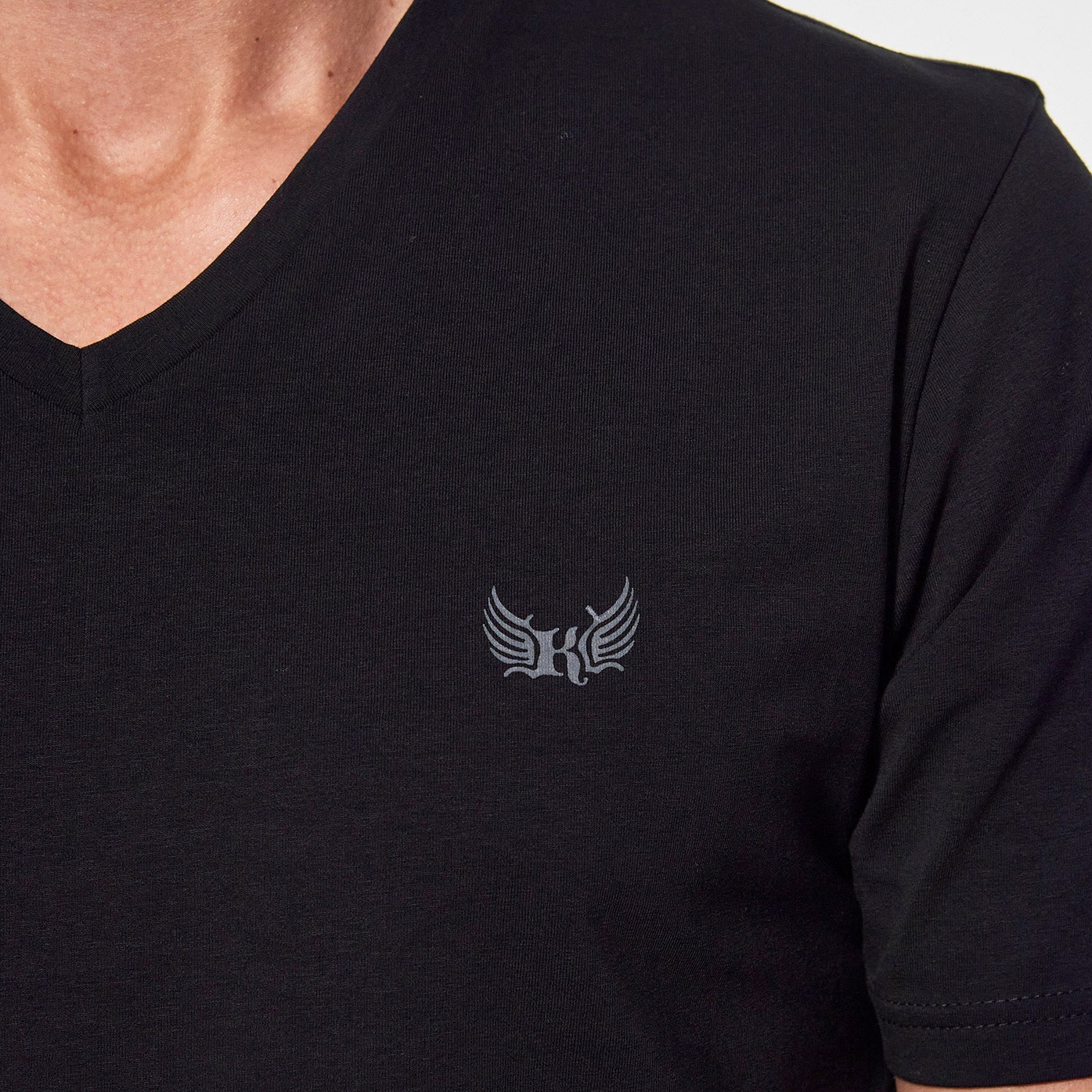 GIFT   Coffret de 2 t-shirts basiques slim Homme noir et blanc