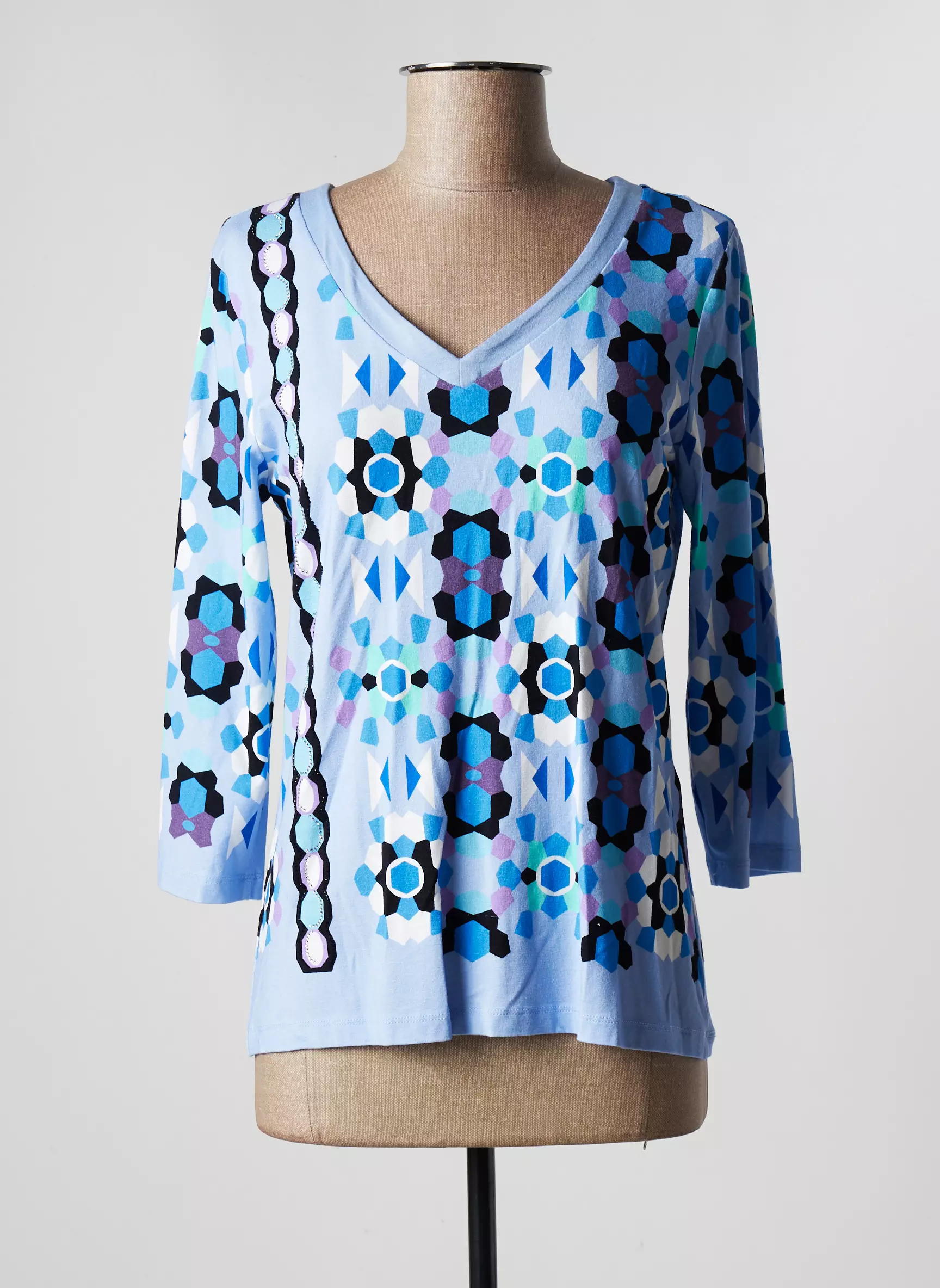 Fuego Woman Tshirts Femme couleur bleu